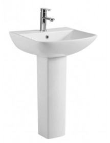 Lavabo colonne AMPIFOLIS 56x45x85 cm en porcelaine