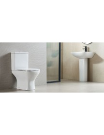 Lavabo colonne AMPIFOLIS 56x45x85 cm en porcelaine