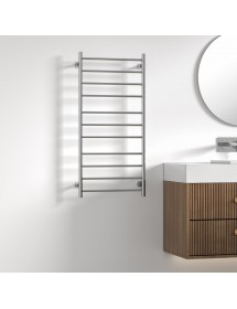 Radiateur sèche-serviette électrique TRUMPET chromé H. 100 cm