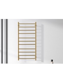 Radiateur sèche-serviette électrique TRUMPET doré H. 100 cm