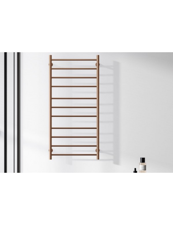 Radiateur sèche-serviette électrique TRUMPET rose gold H. 100 cm