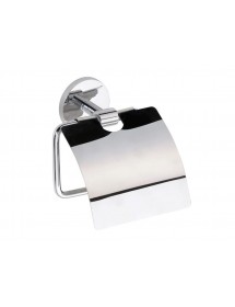 Dérouleur papier toilette avec couvercle ALFA en zinc 5,5 x13,5x13,8cm