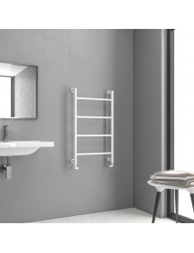 Radiateur sèche-serviette vertical DESIGN 6 9,3x56x90 cm en laiton blanc mat