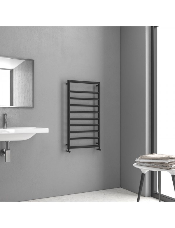 Radiateur sèche-serviette vertical DESIGN 7 10,7x50x90 cm en laiton noir mat Radiateur sèche-serviette vertical DESIGN 7 10,7x50x90 cm en laiton noir mat
