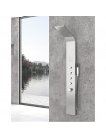 Colonne de douche hydromassante GRANDE ELEA en acier inoxydable 165 cm