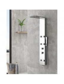 Colonne de douche hydromassante THALIA en ABS chromé 134x20x7 cm