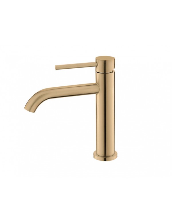 Mitigeur lavabo rétro ARTEMIS en inox rose gold H. 19cm Mitigeur lavabo rétro ARTEMIS en inox rose gold H. 19cm