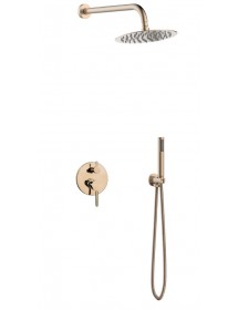 Ensemble de douche rose gold à encastrer ARTEMIS avec douchette 210 cm