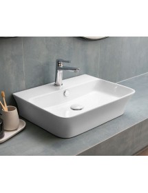 Vasque rectangulaire à poser APALLA 56x41,5x12,5 cm en céramique