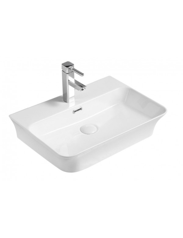 Vasque rectangulaire à poser APALLA 56x41,5x12,5 cm en céramique