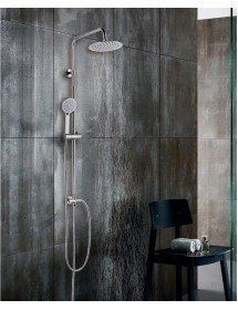 Set de douche mural chromé ELENI avec douchette