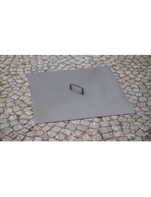 Brasero de jardin carré BRASIL 70x70 cm en acier