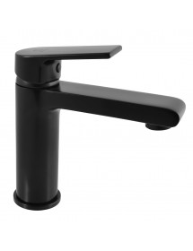 Mitigeur lavabo COLORADO en laiton noir sans siphon H. 16,2cm