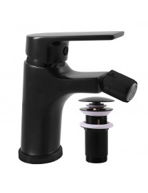 Mitigeur bidet COLORADO en laiton noir avec siphon