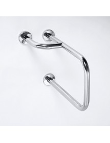 Barre de maintien avec porte serviette d'angle gauche HELP 23,5x38x51,6 cm