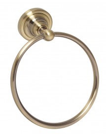 Anneau de serviette de douche RETRO en laiton bronze 16x19x6,5 cm