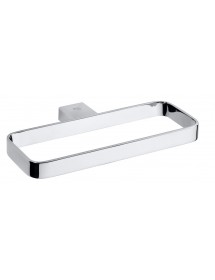 Anneau de serviette rectangulaire VIA en chrome 22 x2x 11 cm