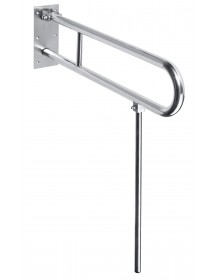 Barre d'appui relevable U 813+jambe d'appui HELP 10x25/80 x81,3cm