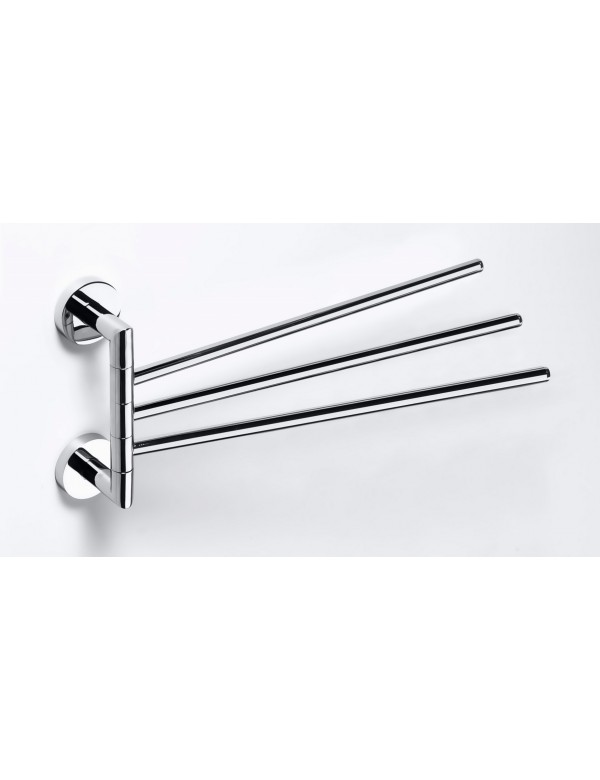 Porte-serviettes triple rotatif OMEGA laiton chromé 42x19,5x7cm Porte-serviettes triple rotatif OMEGA laiton chromé 42x19,5x7cm