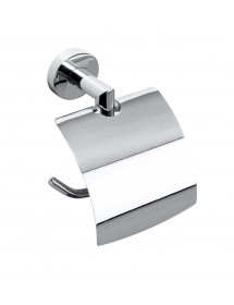 Dérouleur toilettes WC avec cache OMEGA laiton chromé 13,5x18x9 cm