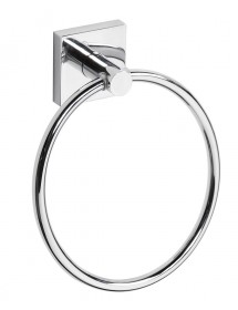 Anneau porte serviette BETA en laiton chromé 16 x19 x 5,5 cm