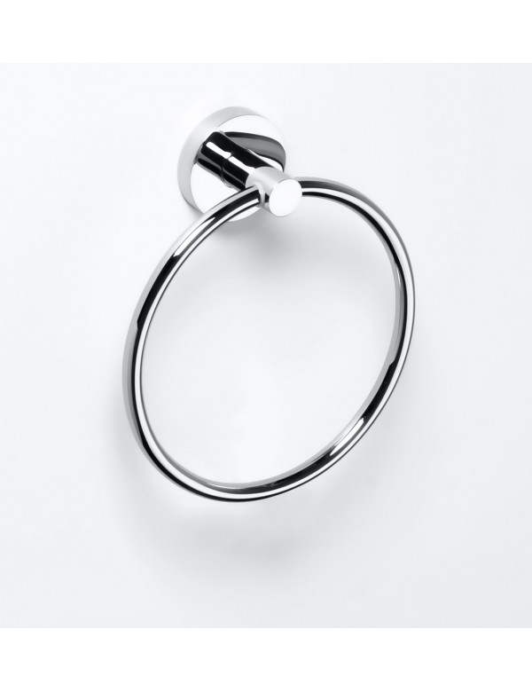 Anneau porte-serviette OMEGA laiton chromé 16x19x5,5cm Anneau porte-serviette OMEGA laiton chromé 16x19x5,5cm