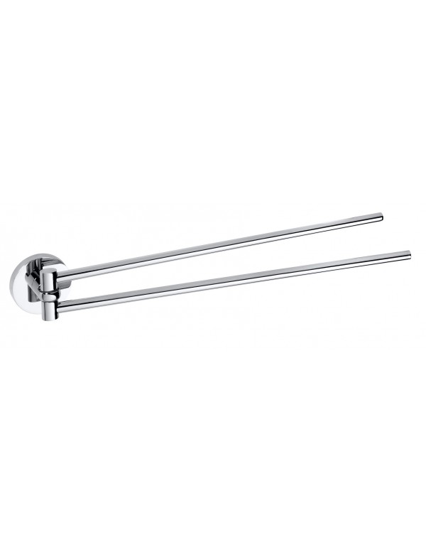 Porte-serviettes double rotatif OMEGA laiton chromé 42x5,5x4 cm Porte-serviettes double rotatif OMEGA laiton chromé 42x5,5x4 cm
