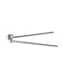 Porte-serviettes double rotatif OMEGA laiton chromé 42x5,5x4 cm