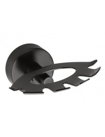 Porte brosse à dents mural DARK en laiton noir 105x54x89 mm