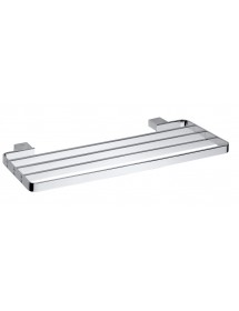 Etagère rectangulaire, porte-serviettes VIA en chrome 50 x2 x20,5 cm