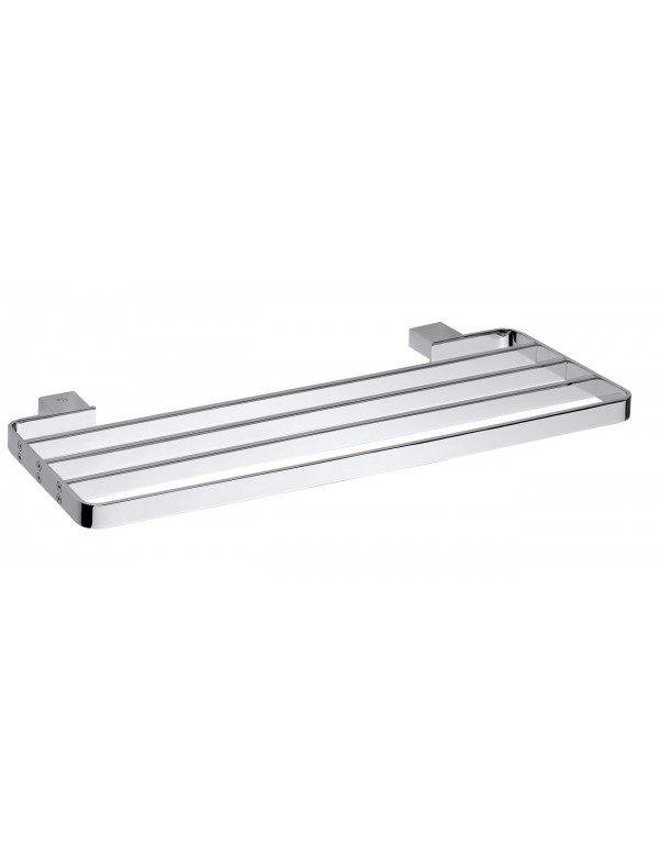 Etagère rectangulaire, porte-serviettes VIA en chrome 50 x2 x20,5 cm Etagère rectangulaire, porte-serviettes VIA en chrome 50 x2 x20,5 cm