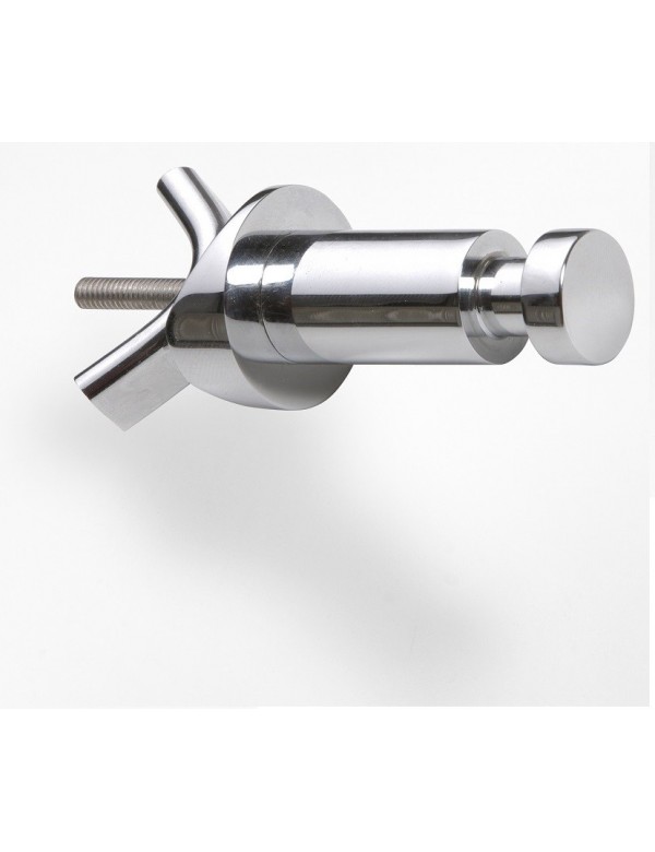 Console réglable pour radiateur en laiton chromé RAWELL 3,2x3,2x8cm