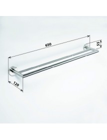 Porte-serviettes double OMEGA 65,5x5,5x11cm