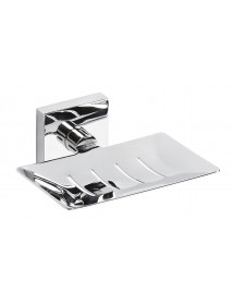 Porte-savon rectangulaire en chrome BETA 12,5cmx5,5cmx11,5cm