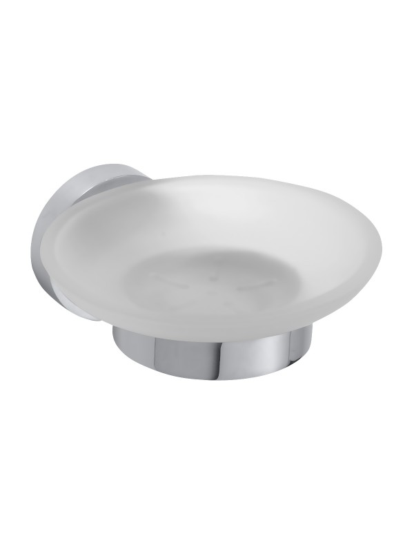 Porte-savon mural en verre OMEGA 11x5,5x12,5cm Porte-savon mural en verre OMEGA 11x5,5x12,5cm