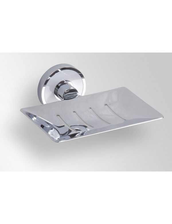 Porte-savon mural OMEGA laiton chromé 12,5x5,5x11,5 cm Porte-savon mural OMEGA laiton chromé 12,5x5,5x11,5 cm