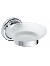 Porte-savon mural en verre RETRO 11x6,5x13,8 cm