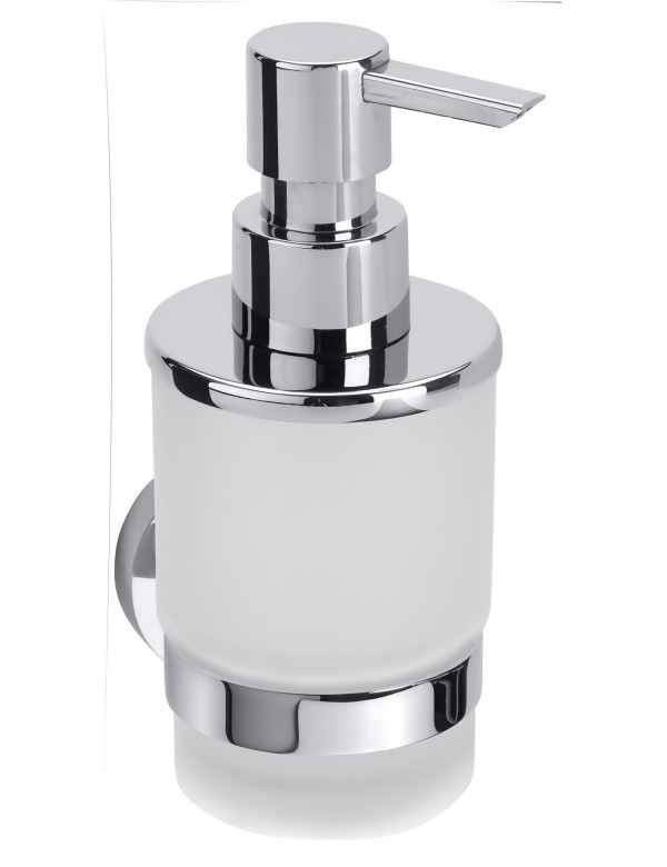 Distributeur de savon liquide mural en verre OMEGA 7,5x16x10 cm / 200ml