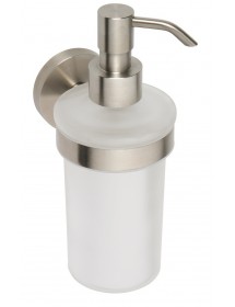 Distributeur de savon liquide NEO en acier inoxydable, en verre 250ml / 19x10x7,5cm