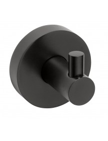 Patère simple murale DARK en laiton noir 5,5cm x 5,5cm x 5cm