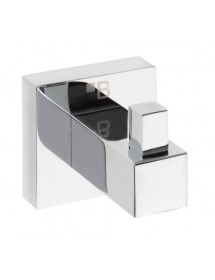 Lot de 2 patères carrées en laiton chromé BETA 5,5 x5,5 x 5 cm