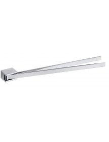 Porte serviette double pivotant VIA en chrome 4,6 x 3,2 x 44,5 cm