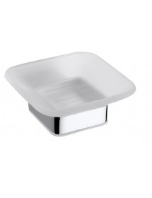 Porte savon mural VIA en chrome 10,3 x4,2 x11,7 cm