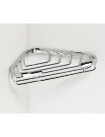 Porte-savon d'angle CYTRO en laiton chromé 17x10x3 cm