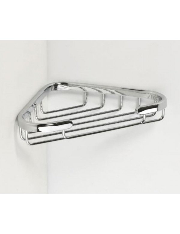 Porte-savon d'angle CYTRO en laiton chromé 17x10x3 cm Porte-savon d'angle CYTRO en laiton chromé 17x10x3 cm