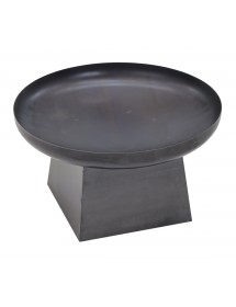 Brasero de jardin FATANA en acier avec range bois