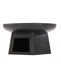 Brasero de jardin FATANA en acier avec range bois