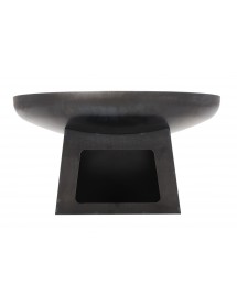 Brasero de jardin FATANA en acier avec range bois