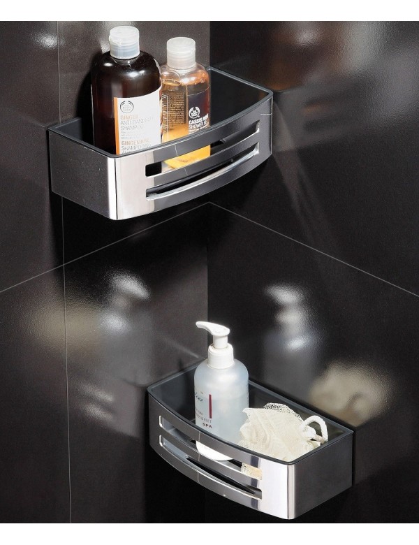 Porte-savon, panier à deux lucarnes NOVELLINI en métal chromé Porte-savon, panier à deux lucarnes NOVELLINI en métal chromé