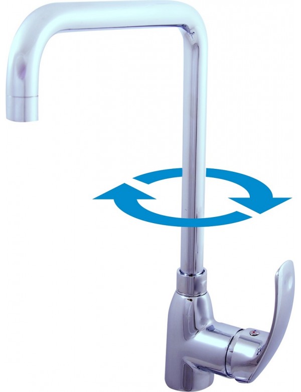 Mitigeur évier MISSISSIPI pivotant en chrome Mitigeur évier MISSISSIPI pivotant en chrome